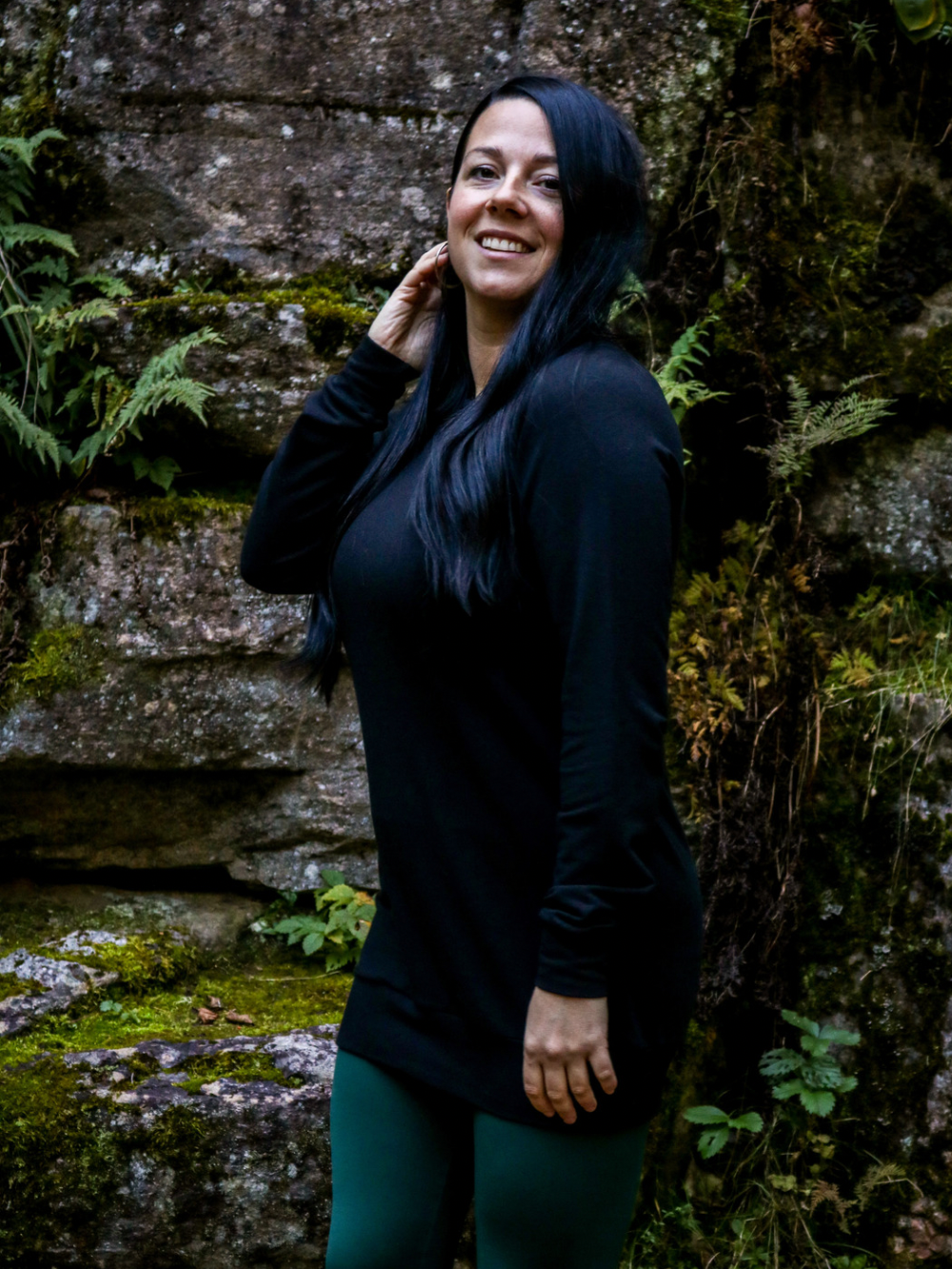 Tunique Vanessa sans capuchon - Noir