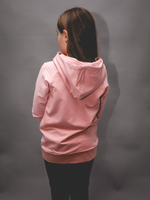 Hoodie Charlie - Vieux rose, manches rayées