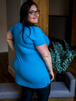 Tunique Sophie, manches courtes - Bleu flash