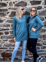Tunique Vanessa, avec capuchon - Bleu astral