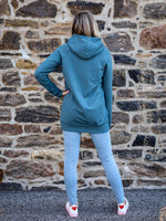 Tunique Vanessa, avec capuchon - Bleu astral