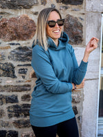 Tunique Vanessa, avec capuchon - Bleu astral