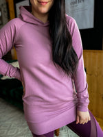 Tunique Vanessa, avec capuchon - Vieux mauve
