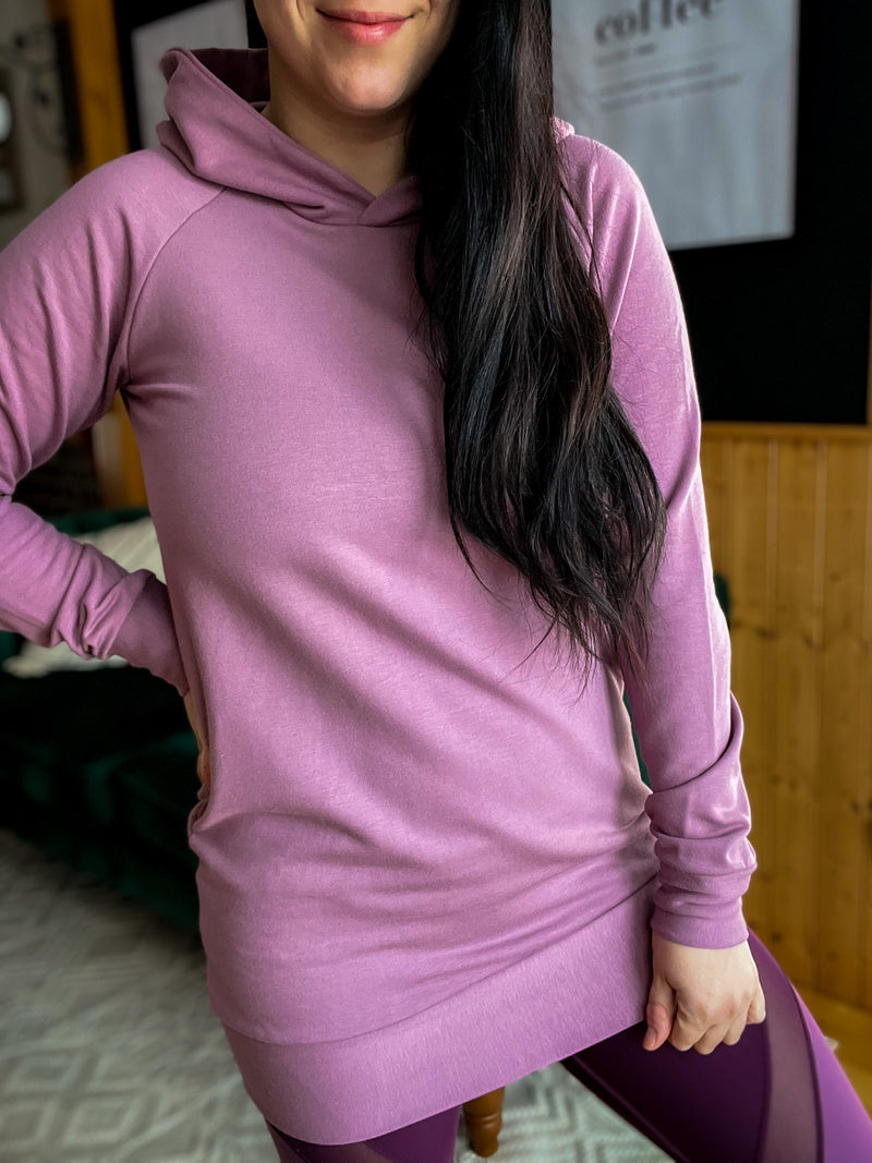 Tunique Vanessa, avec capuchon - Vieux mauve
