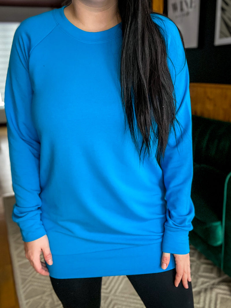 Tunique Vanessa - french terry Bleu flash