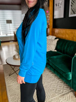 Tunique Vanessa - french terry Bleu flash