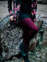 Leggings Carole - Merlot, satiné