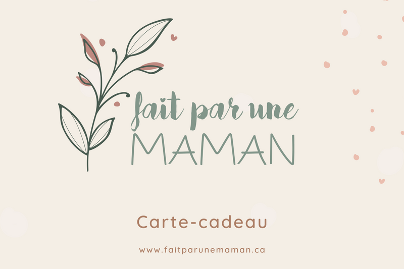 Certificat-cadeau - Fait par une maman