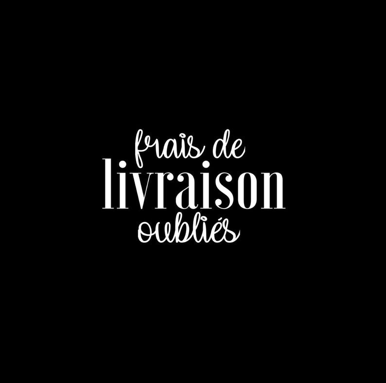 Frais de livraison oubliés! - Fait par une maman