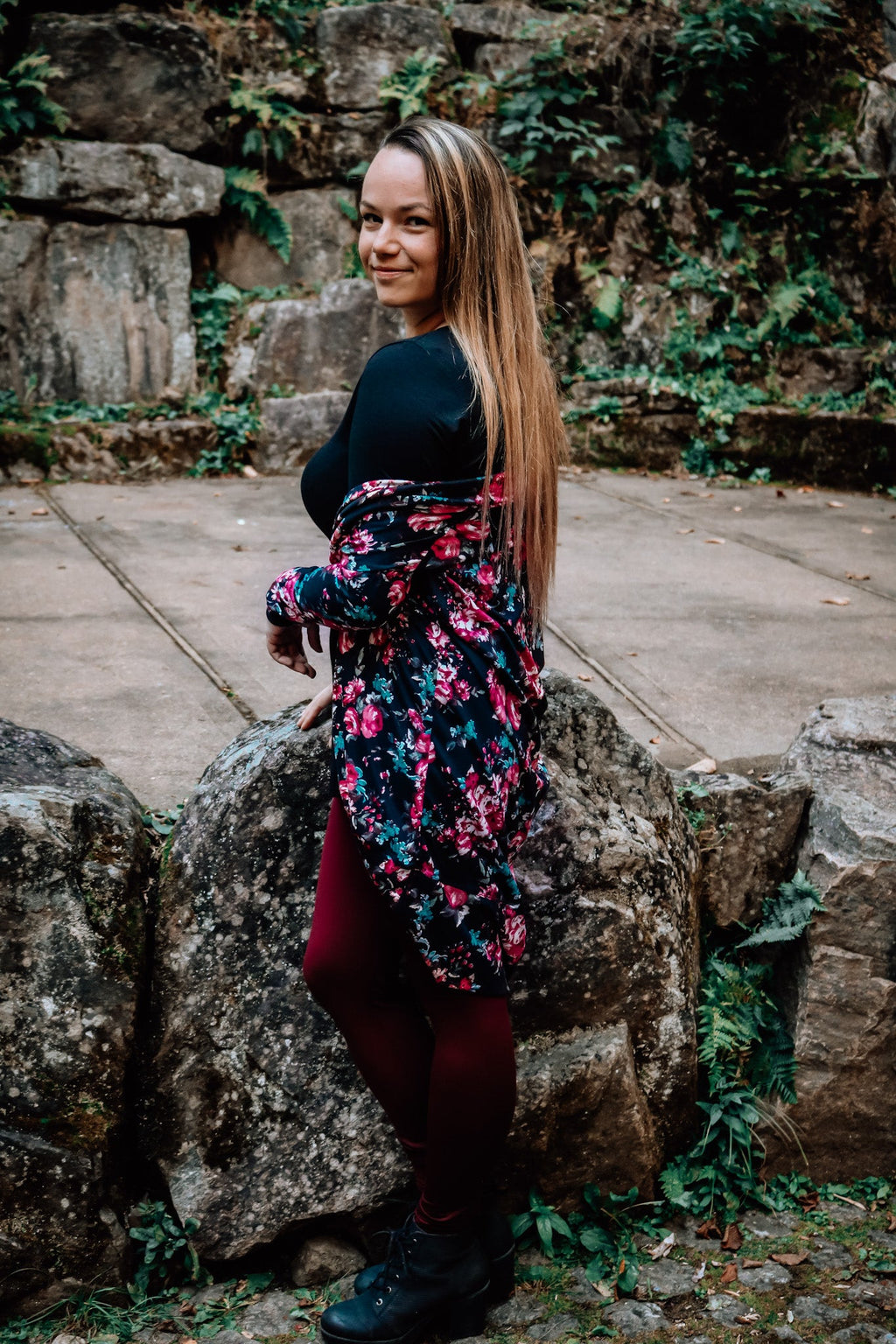 Leggings Carole - Merlot, satiné