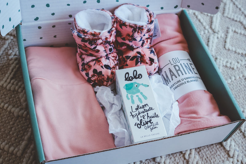 Boite-naissance 02 - Vieux rose et Pivoine