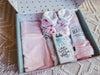 Boite-naissance 13 - Rose pâle & Fleurs